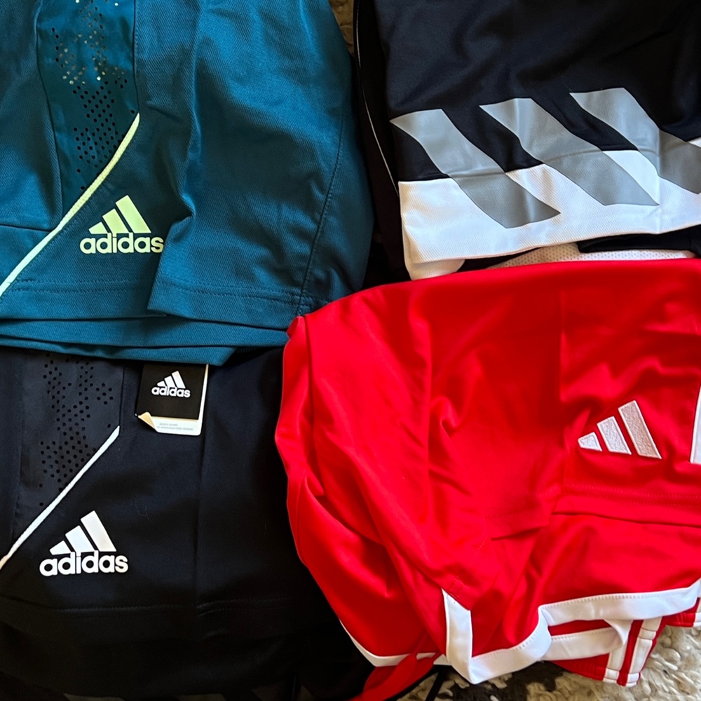 *Adidas Athletic Shorts - Assorted Sizes, Lot of 4 Pairs, NWT - Picture 9 of 15